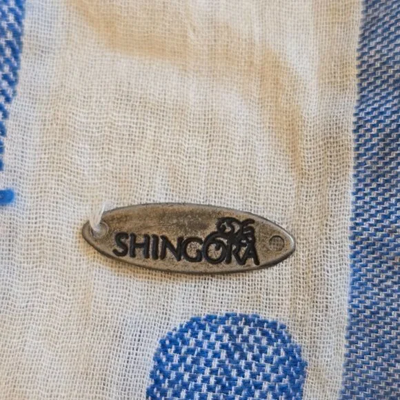 NWT Anthropologie Blue Cactus Sea of Saguaros Square Scarf - Picture 7 of 10